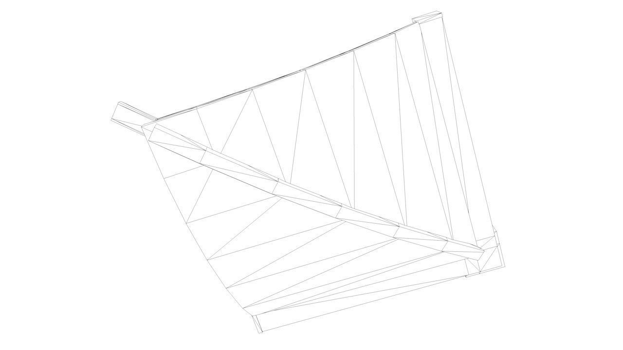 Oriental Roof Modular Elements Next Gen Game Ready PBR Low-poly 3D model_14