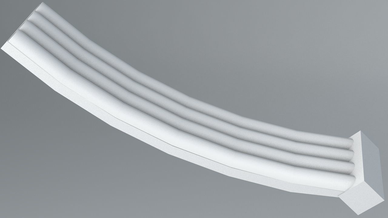 Oriental Roof Modular Elements Next Gen Game Ready PBR Low-poly 3D model_34