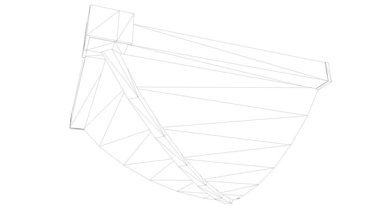 Oriental Roof Modular Elements Next Gen Game Ready PBR Low-poly 3D model_15