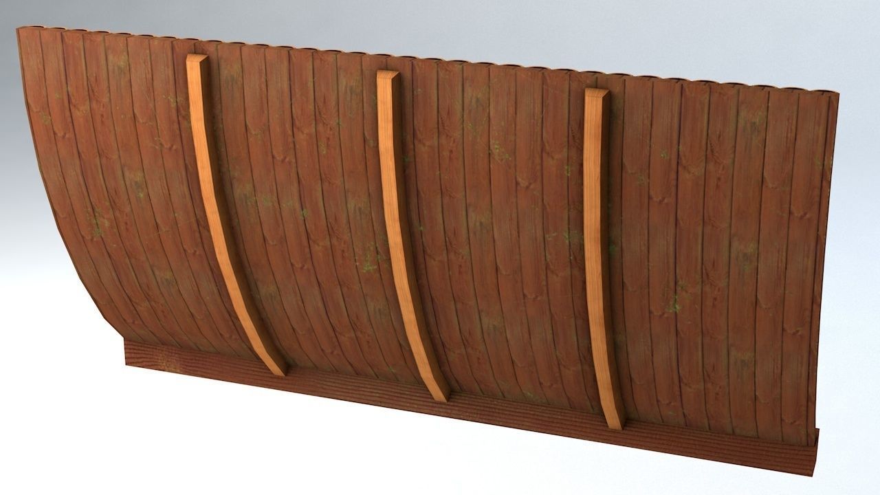 Oriental Roof Modular Elements Next Gen Game Ready PBR Low-poly 3D model_39