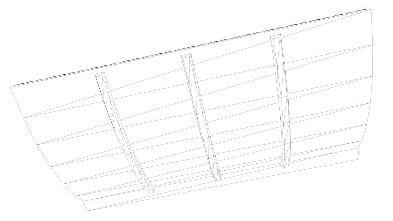 Oriental Roof Modular Elements Next Gen Game Ready PBR Low-poly 3D model_50