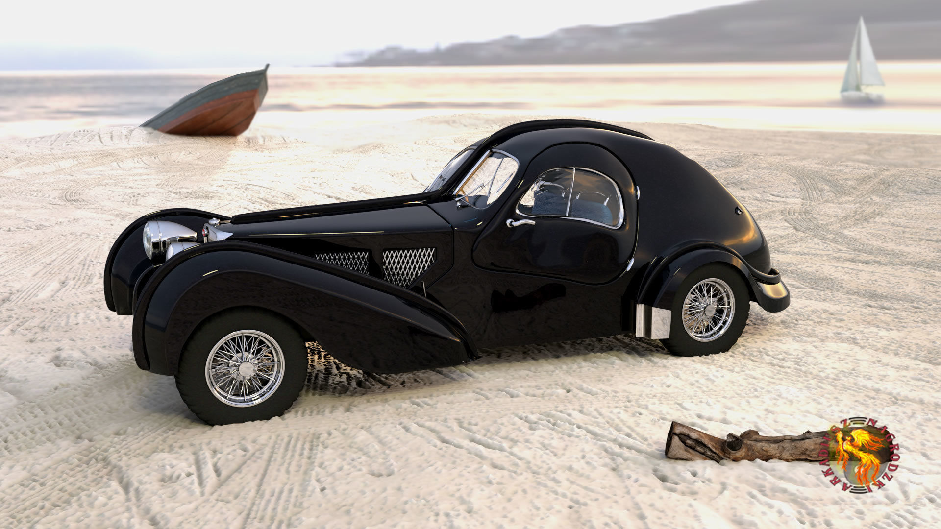 bugatti 57 SC atlantic 3D model_1