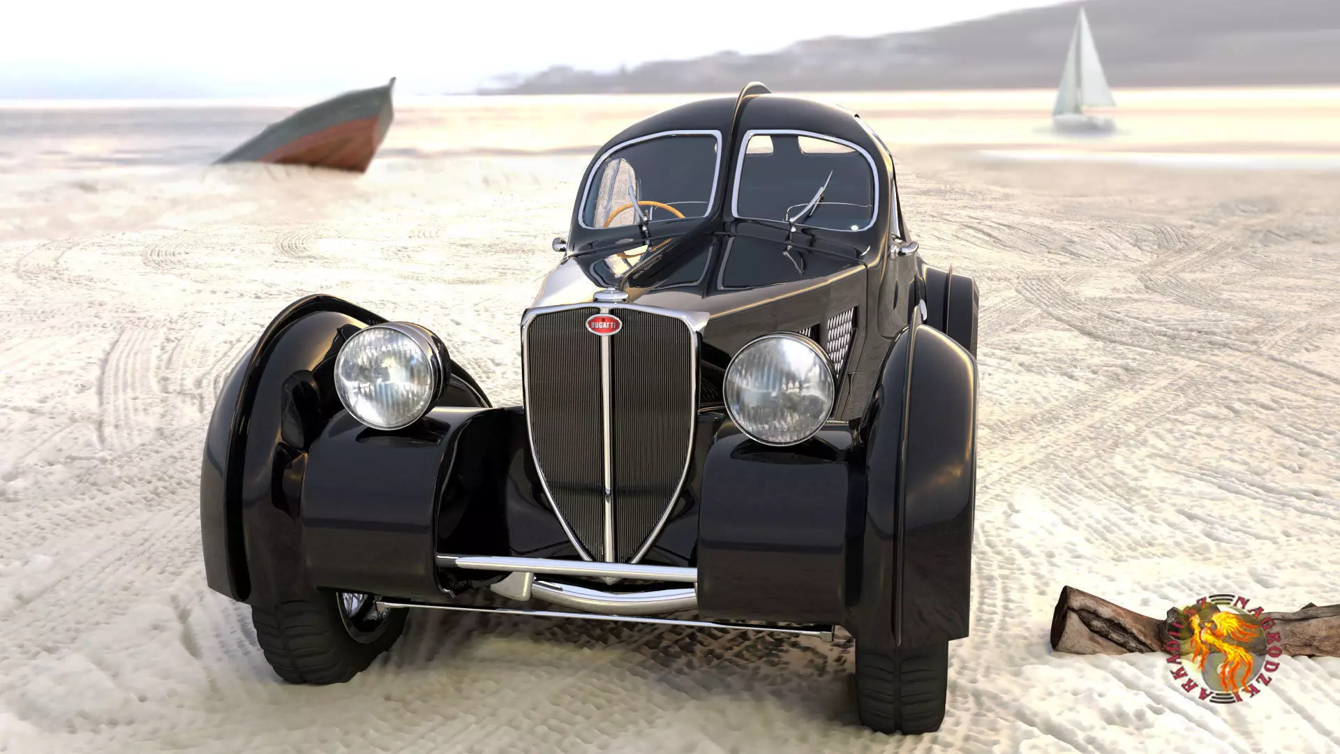 bugatti 57 SC atlantic 3D model_0