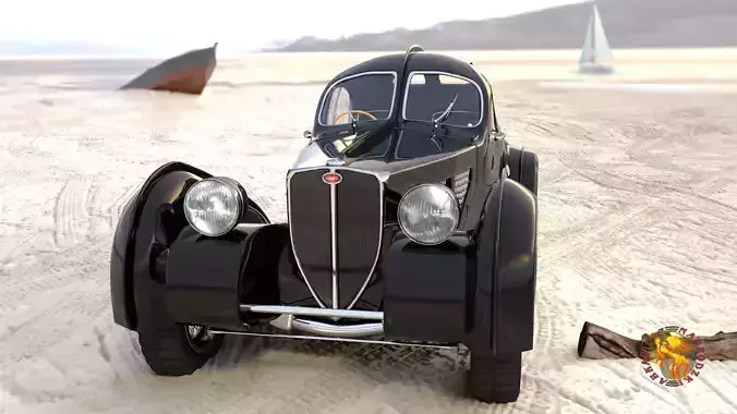bugatti 57 SC atlantic 3D model