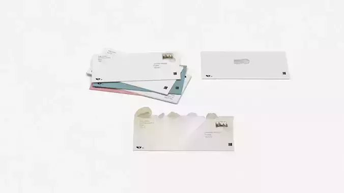 Mail model origami envelopes -