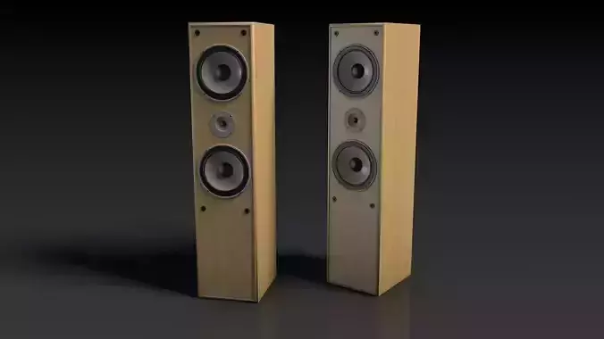 Speaker pair of speakers 3D model