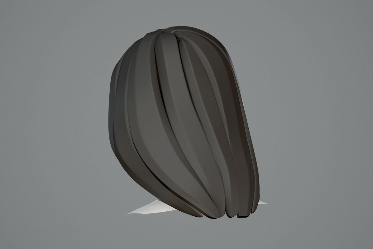  Cute cartoon girl  3D model_7