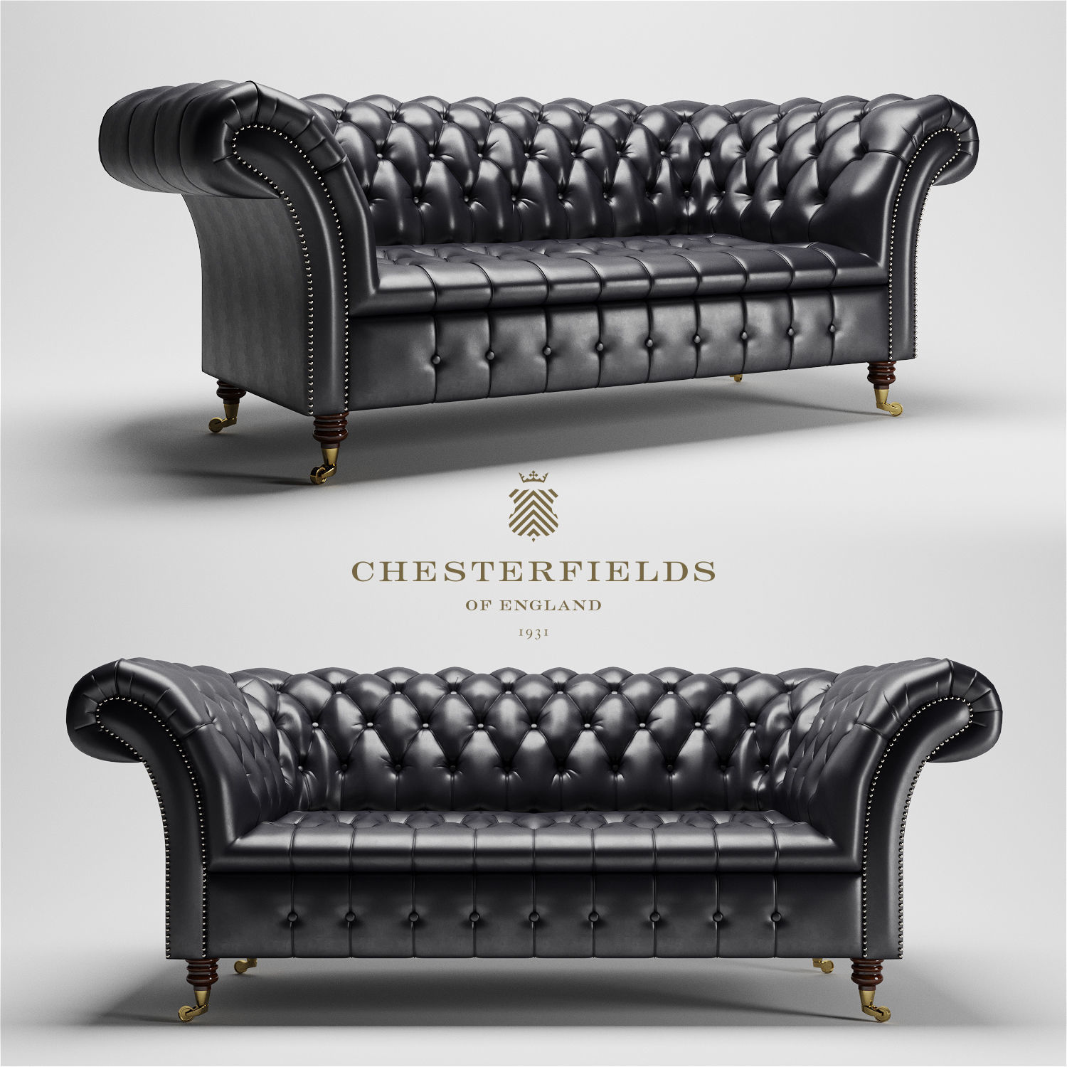 Chesterfield Cliveden Sofa 3D model_0