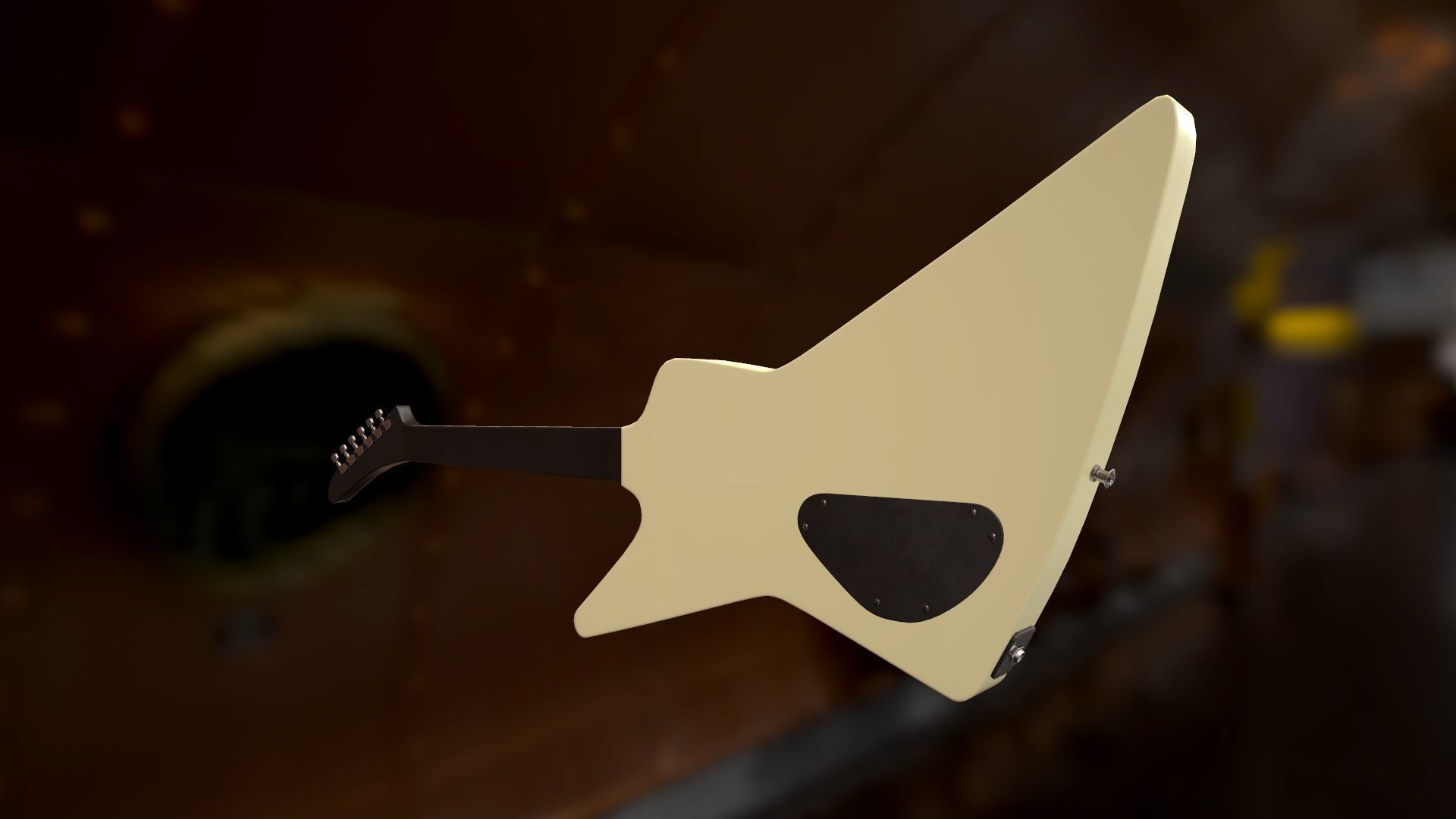 GIBSON Explorer 1984 Low-poly 3D model_7