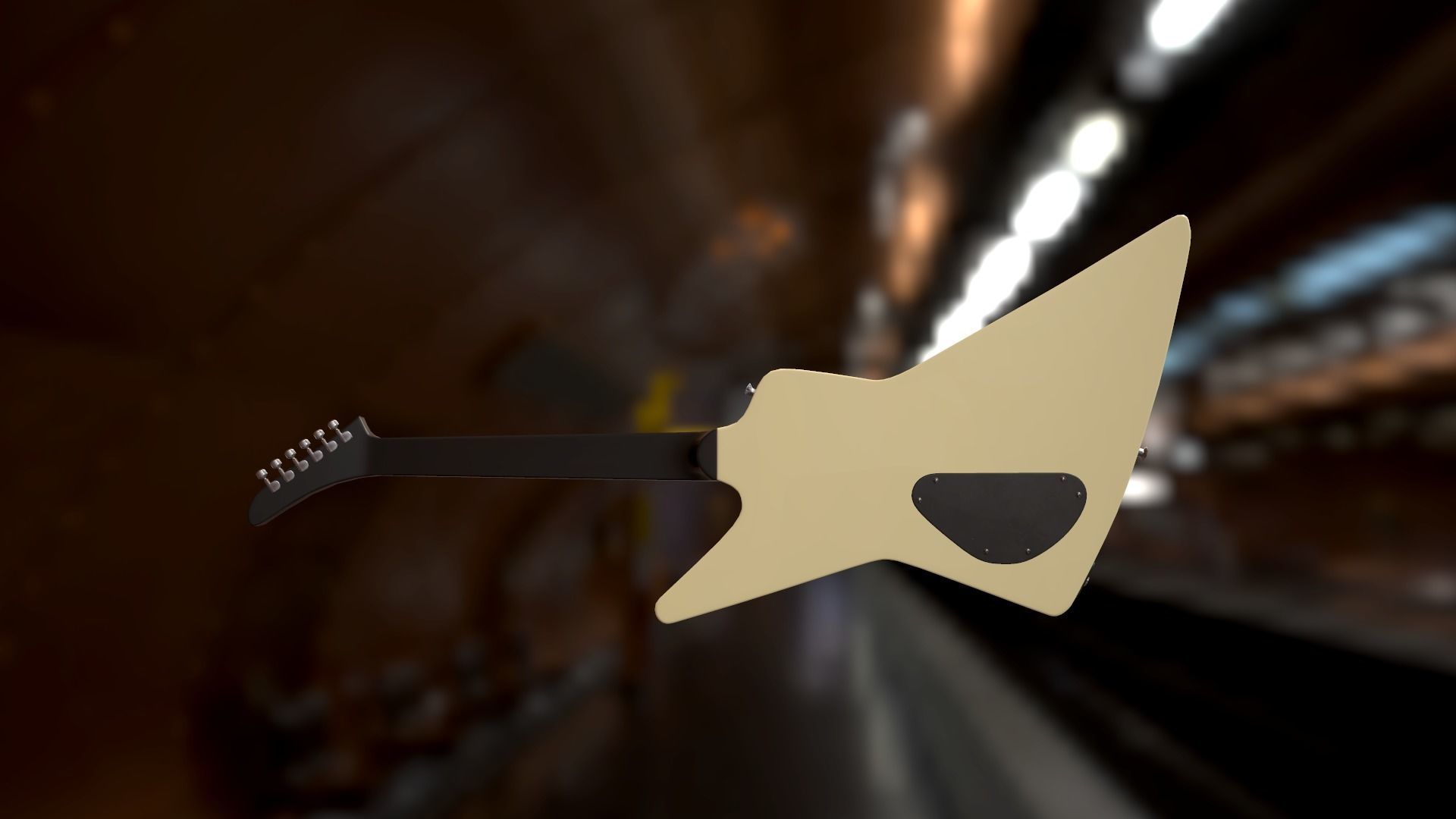 GIBSON Explorer 1984 Low-poly 3D model_5