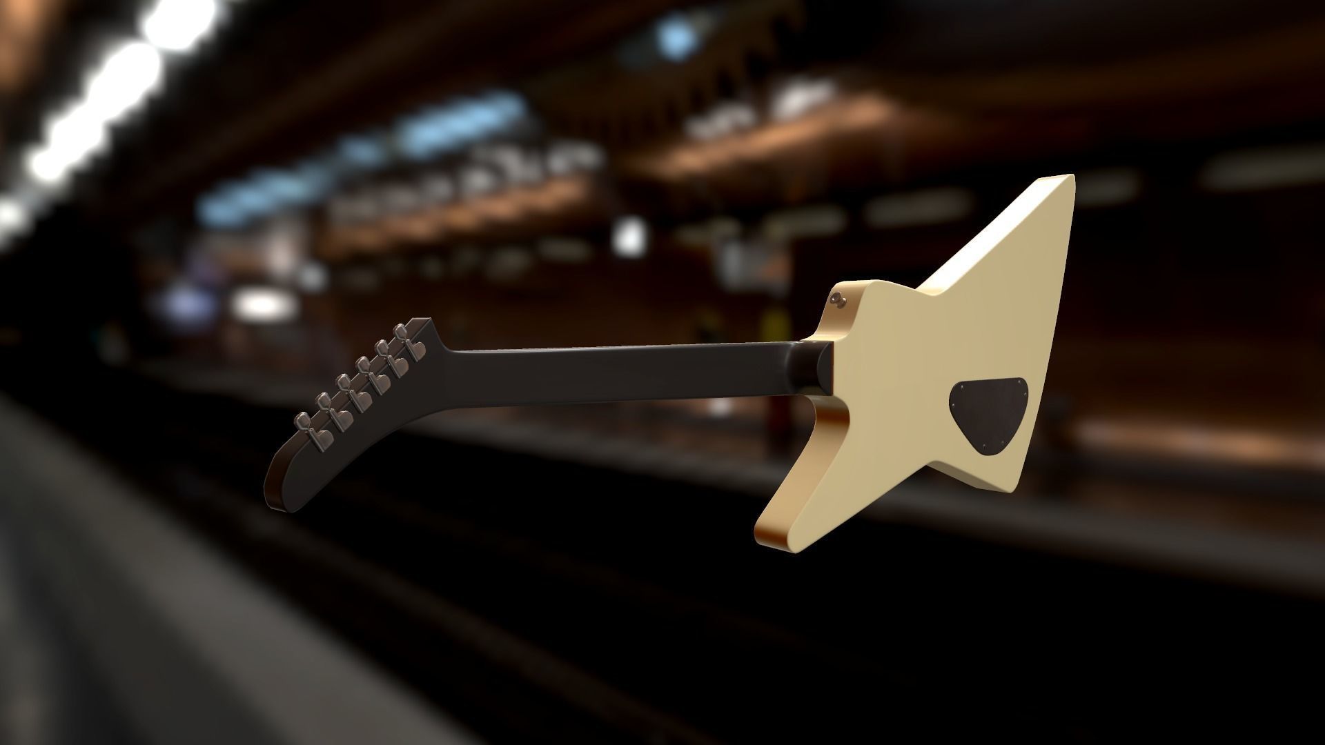 GIBSON Explorer 1984 Low-poly 3D model_9