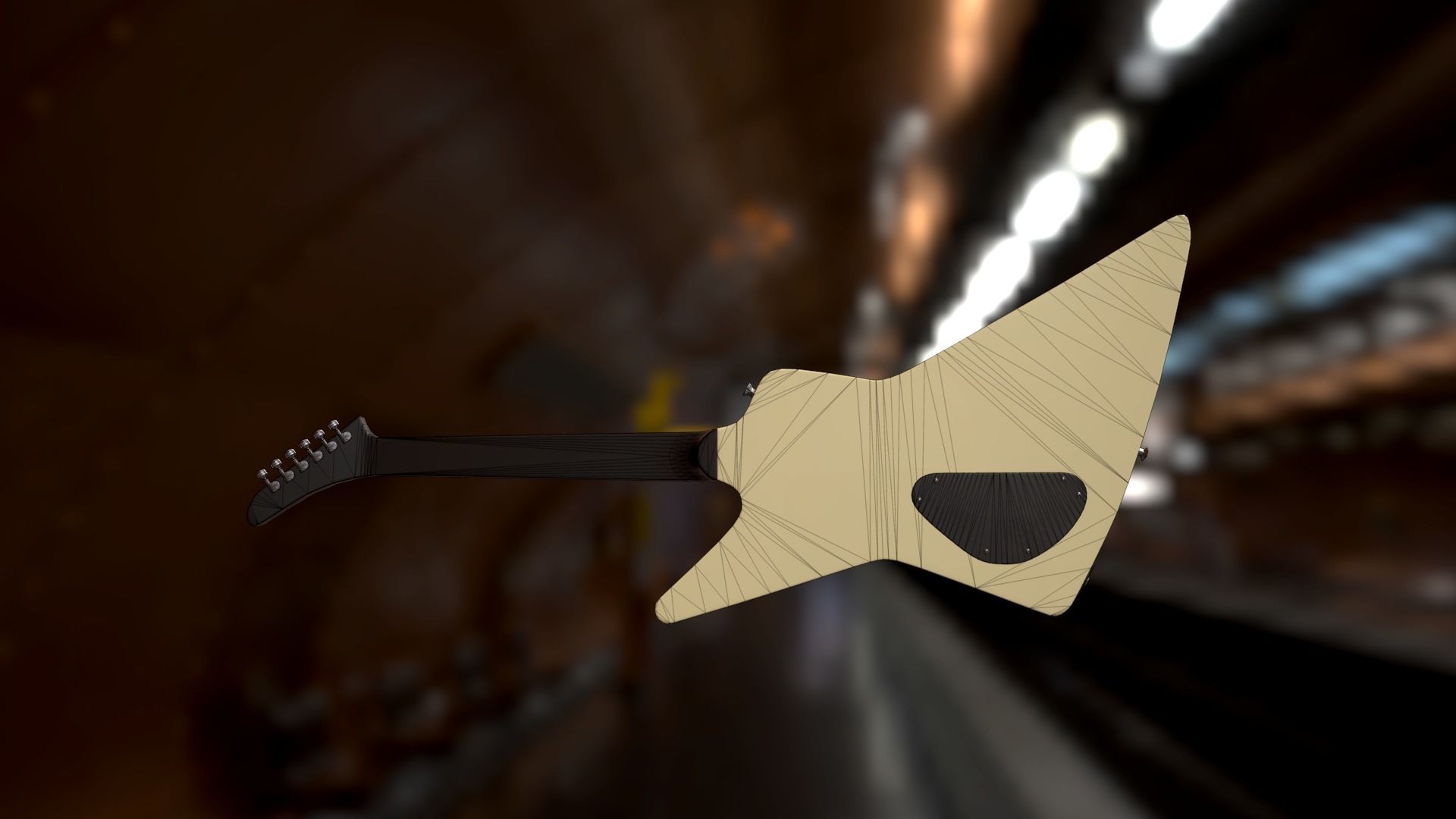 GIBSON Explorer 1984 Low-poly 3D model_6