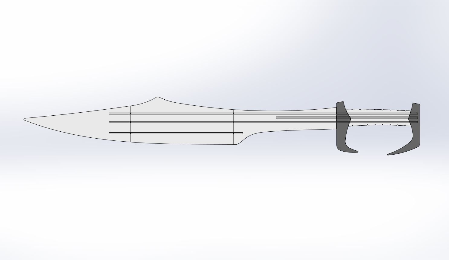 Sword from the movie 300 3D print model_26