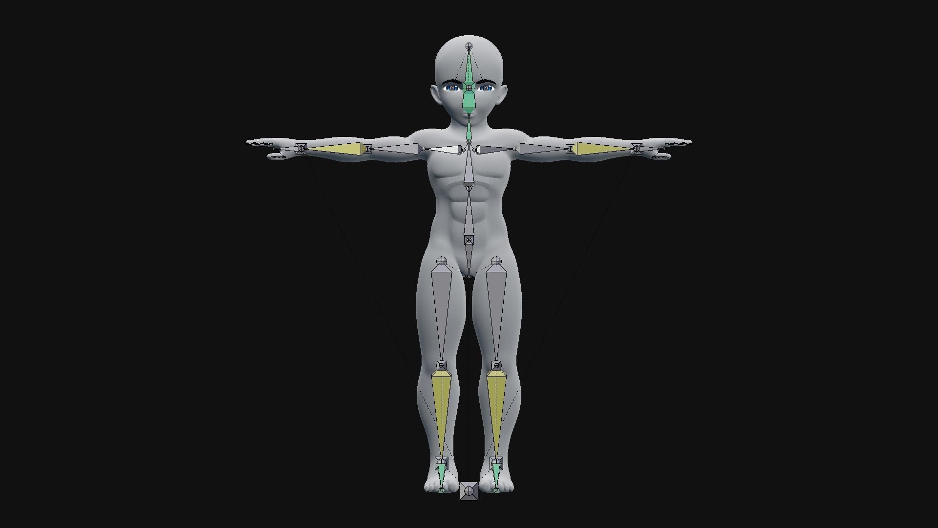 Anime Boy Low-poly 3D model_8