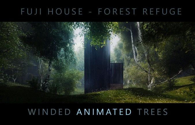 FUJI House Forest Refuge - Third and Seventh 3D Scene  3D model