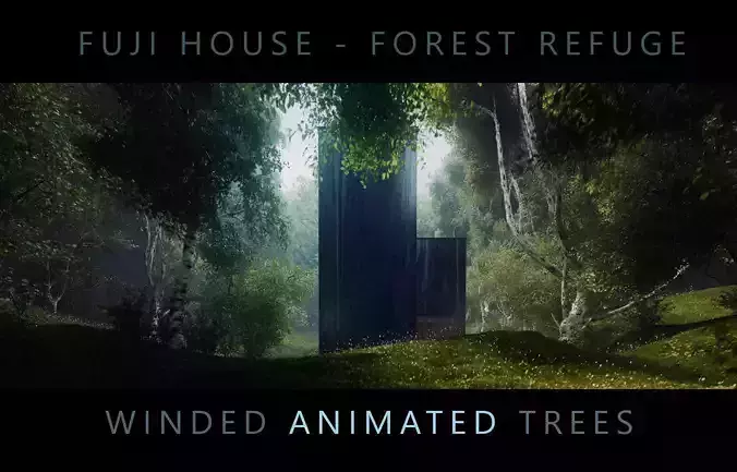 FUJI House Forest Refuge - Third and Seventh 3D Scene  3D model