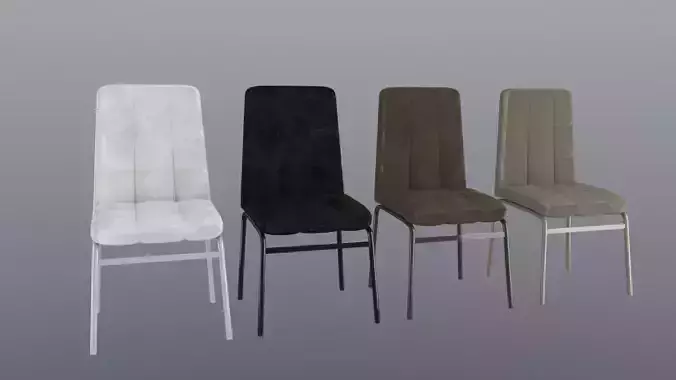 Modern Chair leather 3D model