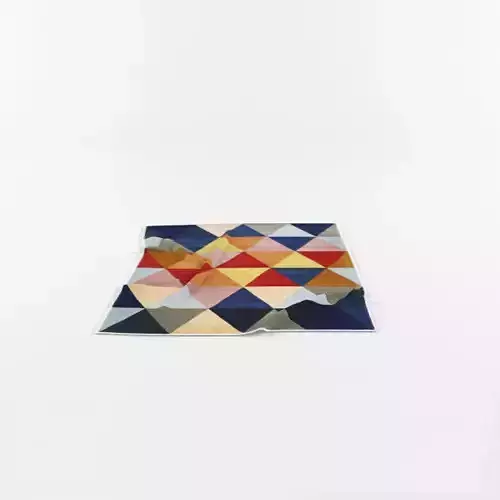 Carpet colorful geometric pattern