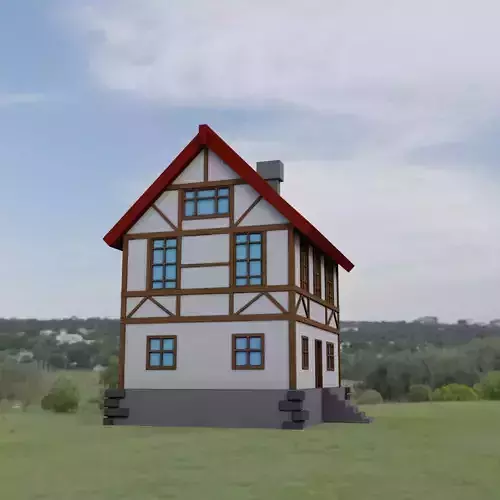 Half-timber stylized house