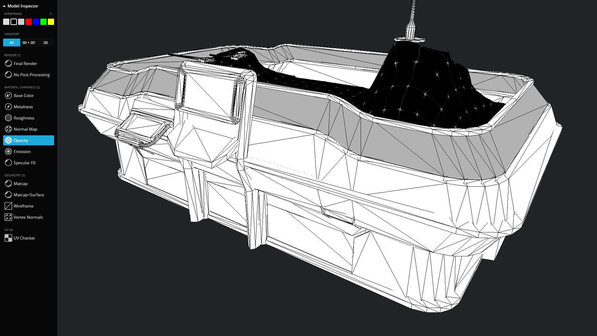 Strategy Board Low-poly 3D model_20