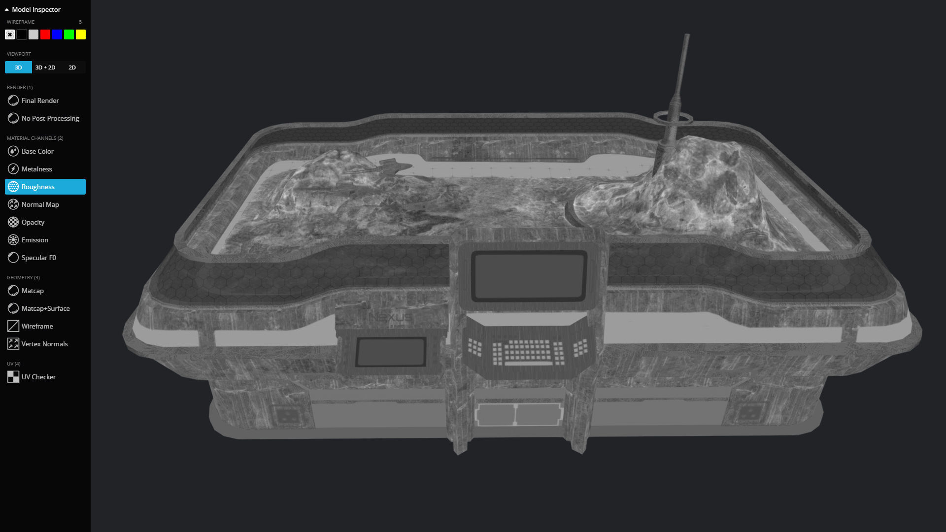 Strategy Board Low-poly 3D model_16