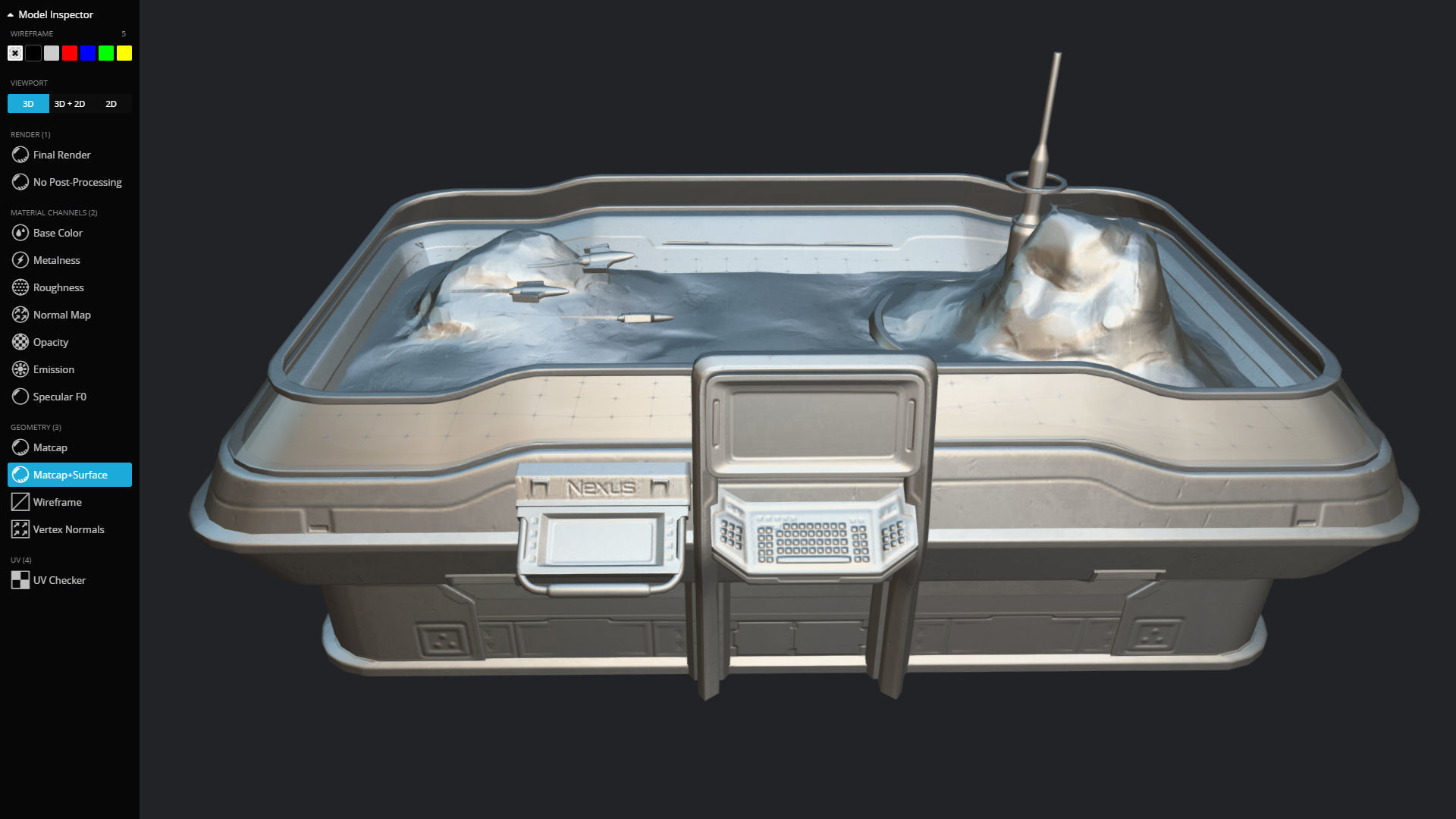 Strategy Board Low-poly 3D model_18