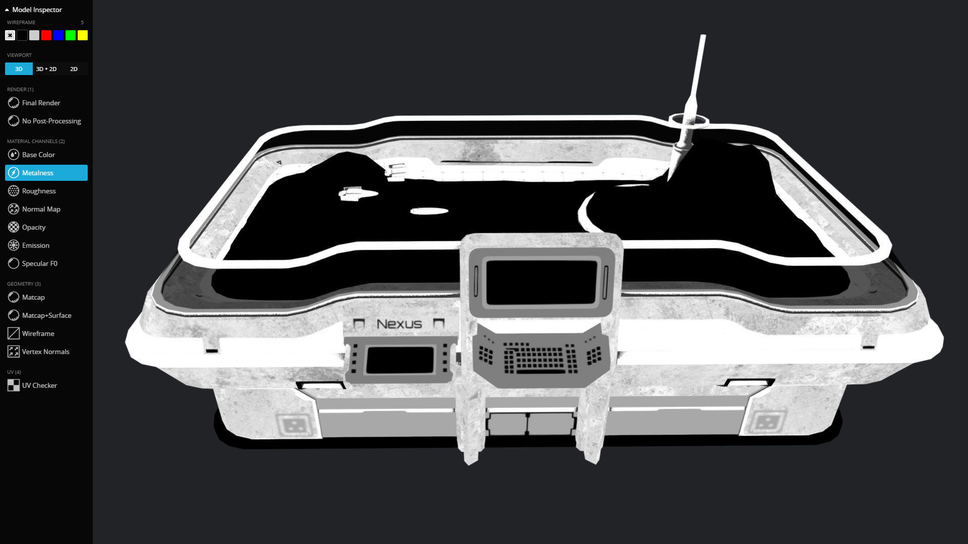 Strategy Board Low-poly 3D model_15