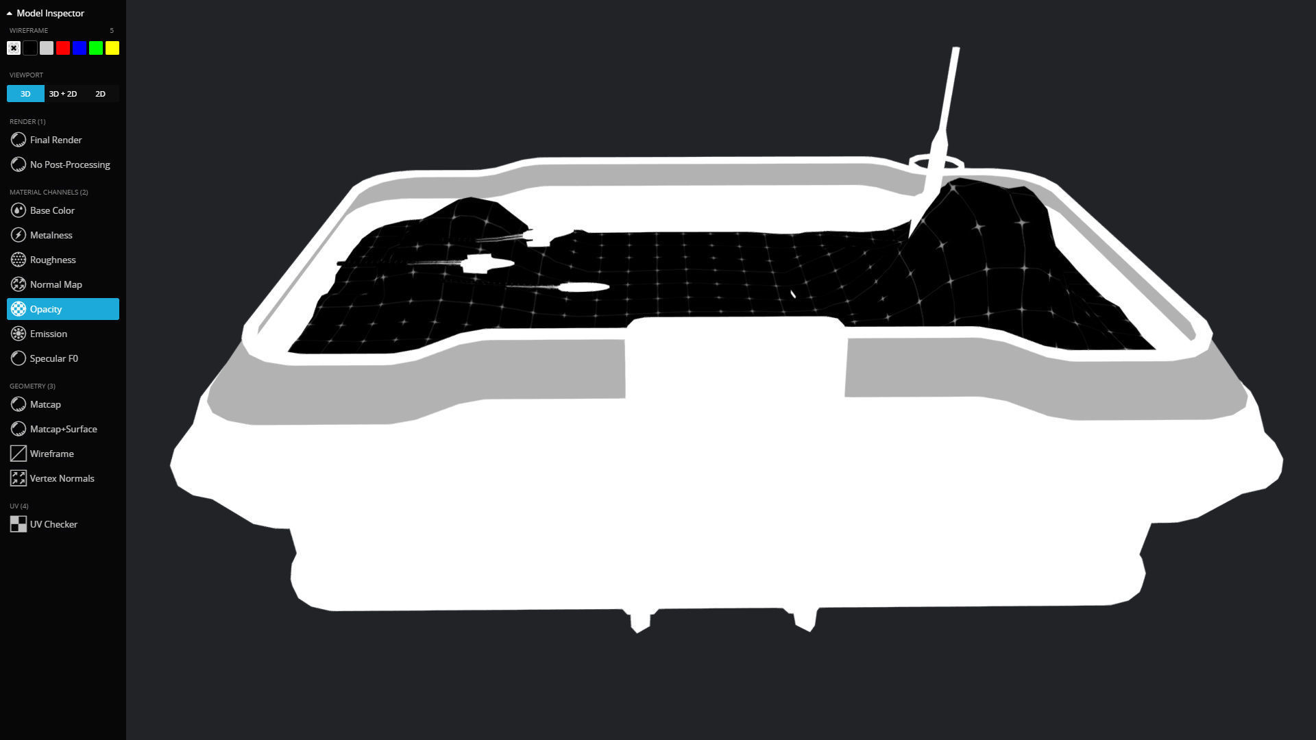 Strategy Board Low-poly 3D model_17