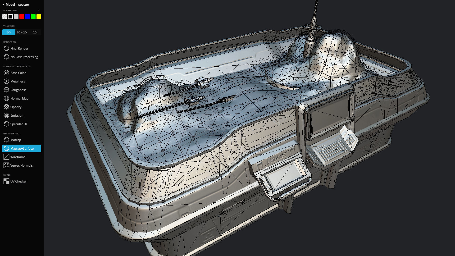 Strategy Board Low-poly 3D model_21