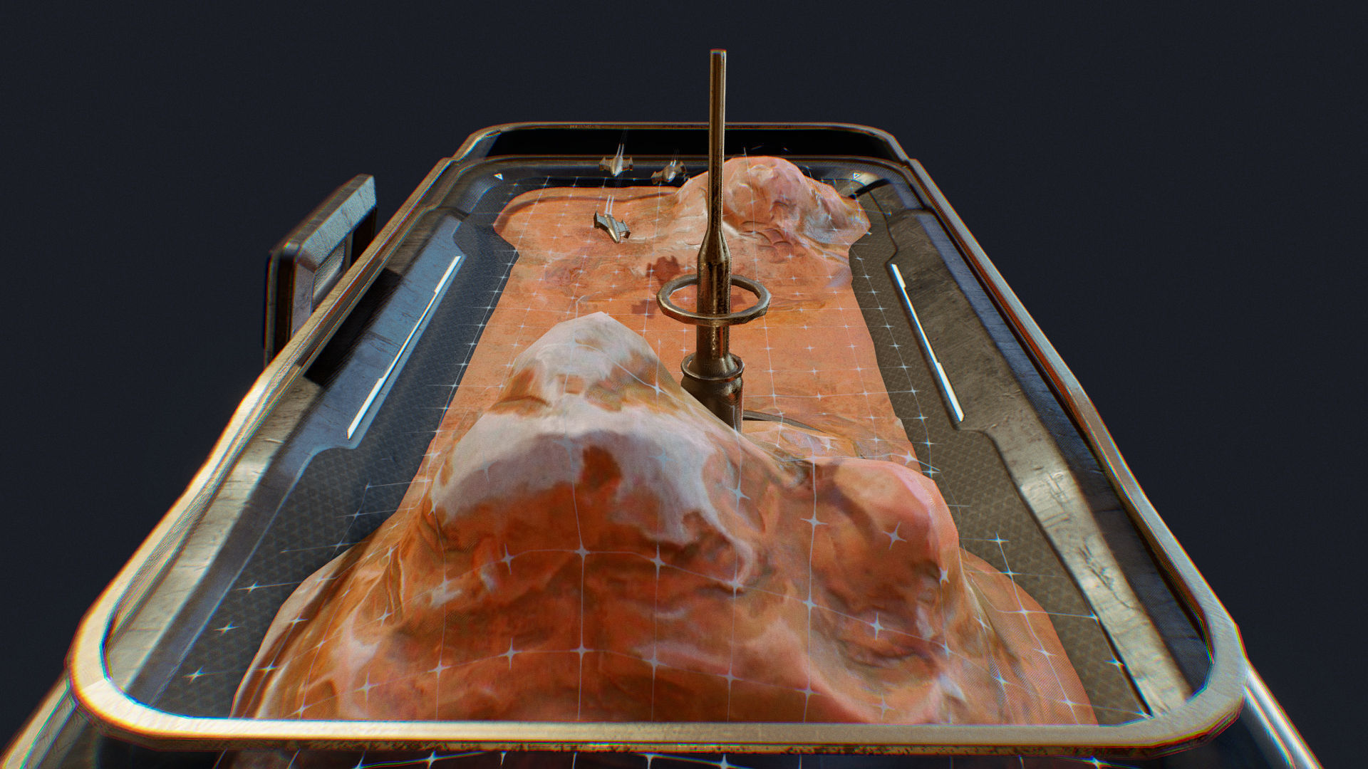 Strategy Board Low-poly 3D model_4