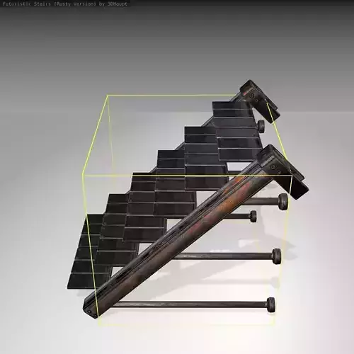 Futuristic Stairs - 13 - Rusty Textures