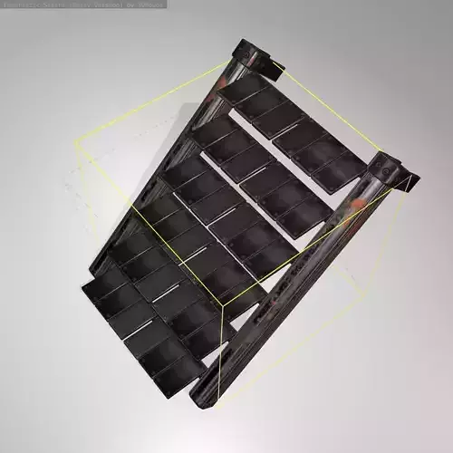 Futuristic Stairs - 14 - Rusty Textures