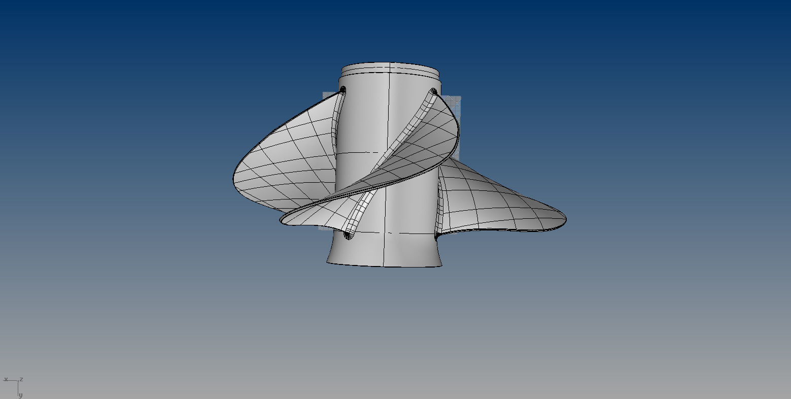 NURBS OUTBOARD PROPELLER 3D model_9