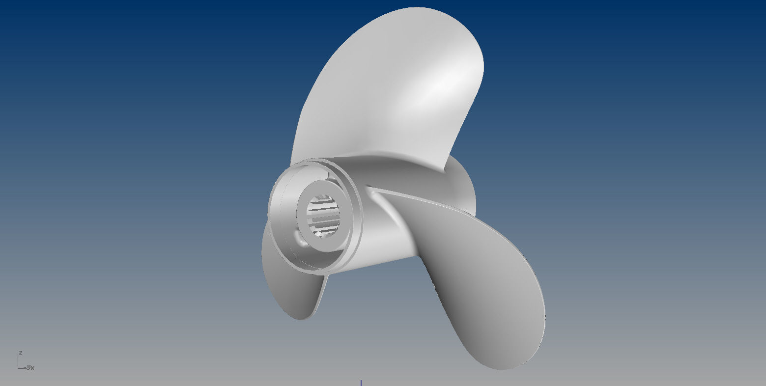 NURBS OUTBOARD PROPELLER 3D model_1