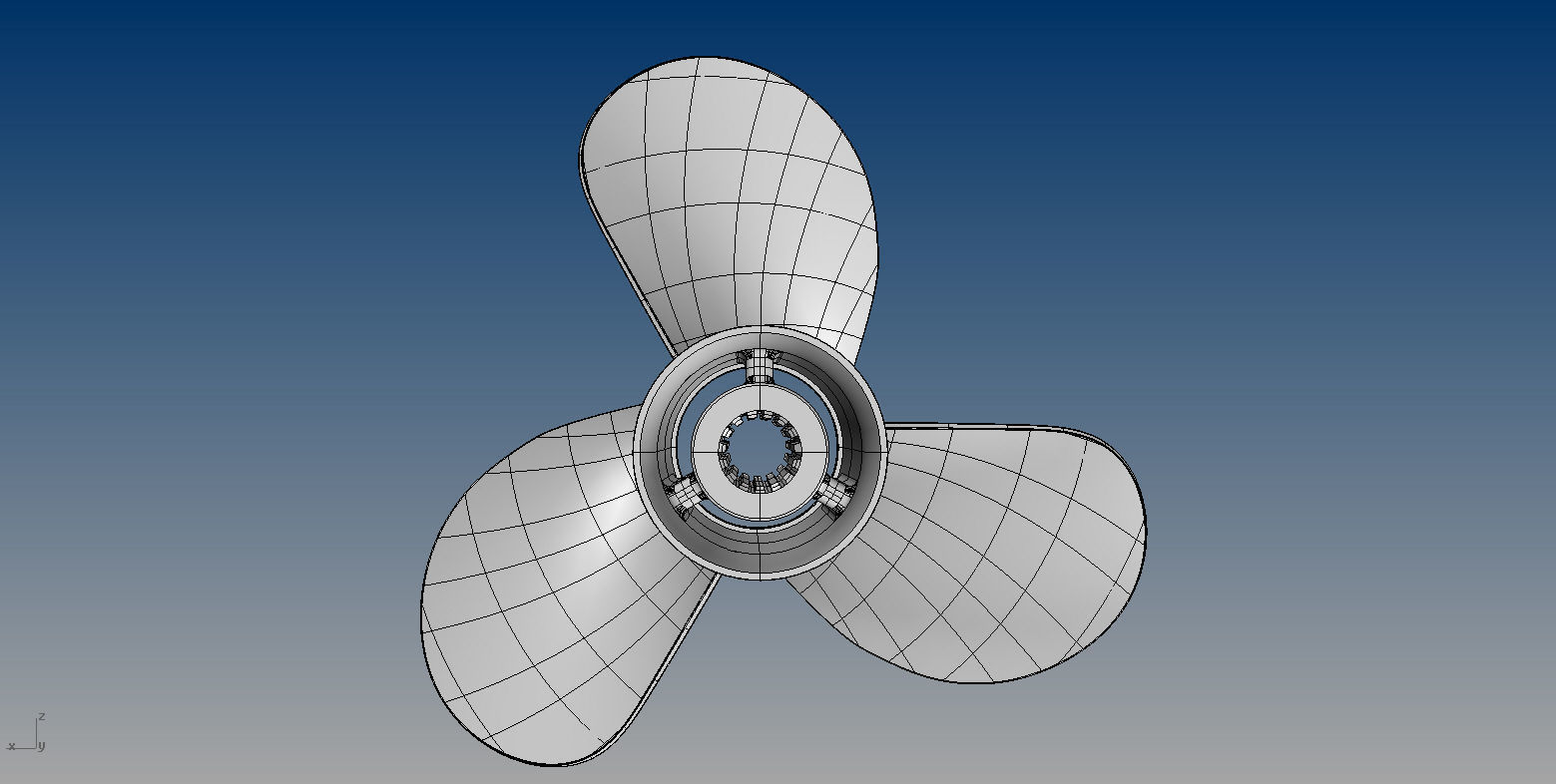 NURBS OUTBOARD PROPELLER 3D model_8