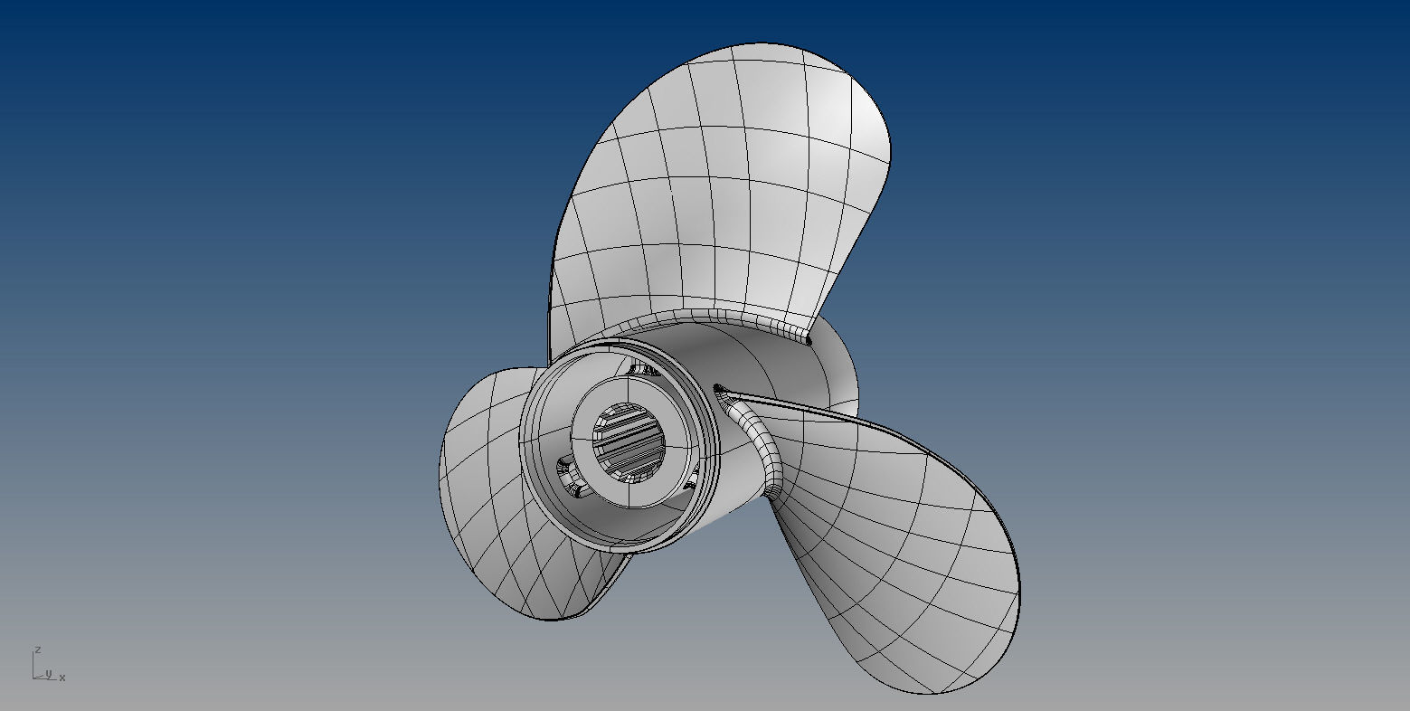 NURBS OUTBOARD PROPELLER 3D model_5