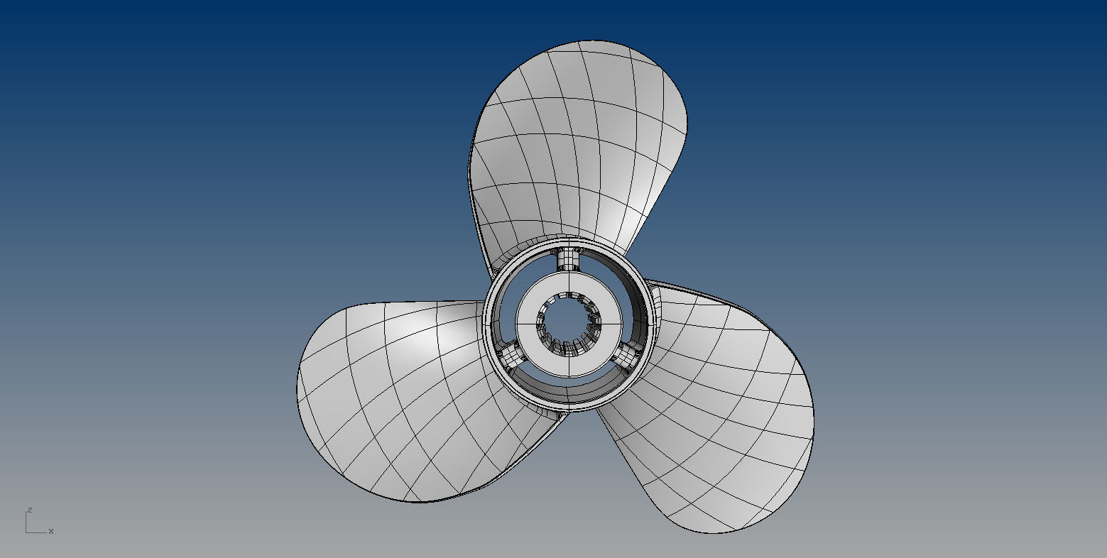 NURBS OUTBOARD PROPELLER 3D model_6
