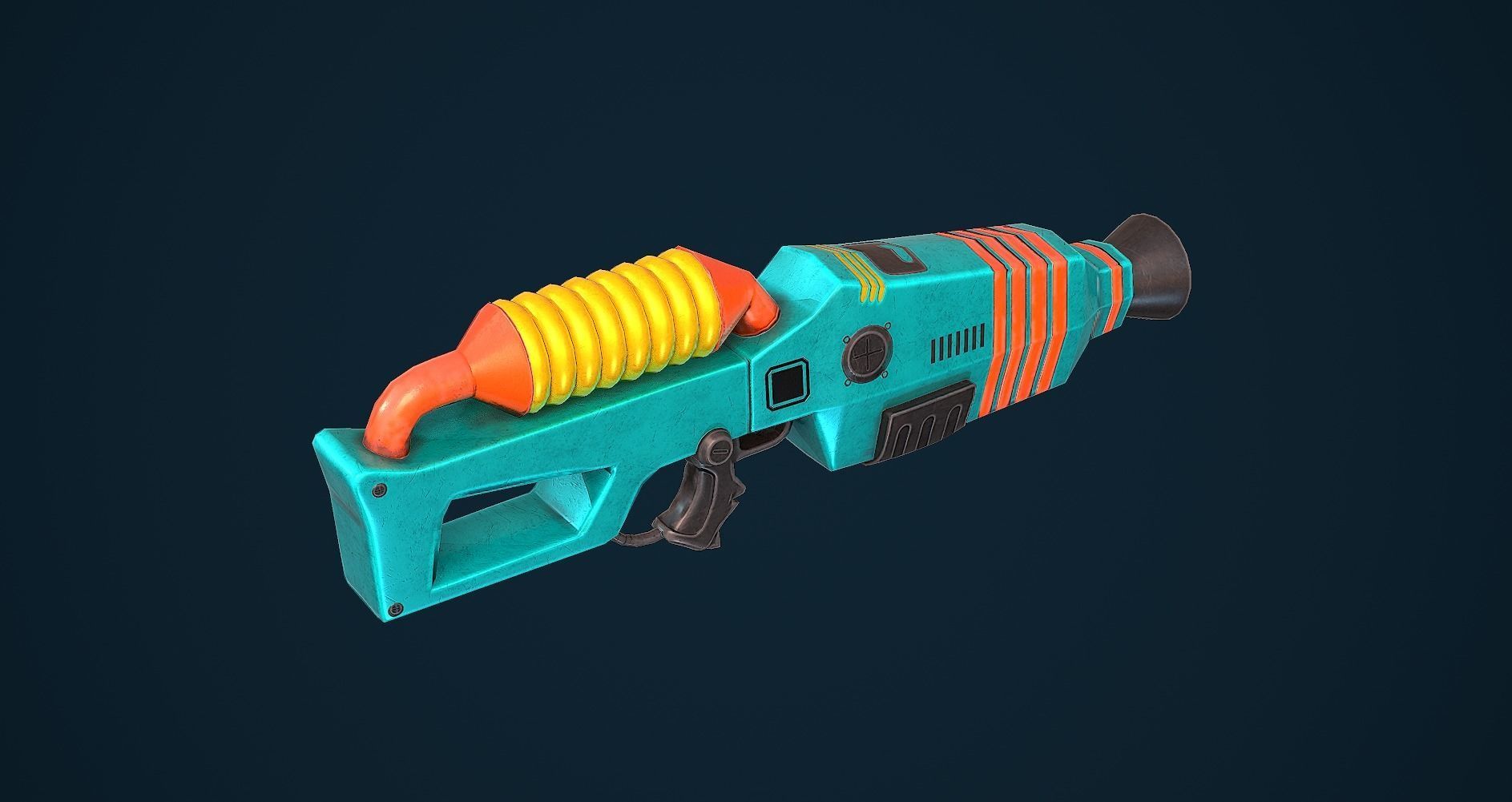 Gun Electro VR Unity PKG Low-poly 3D model_4