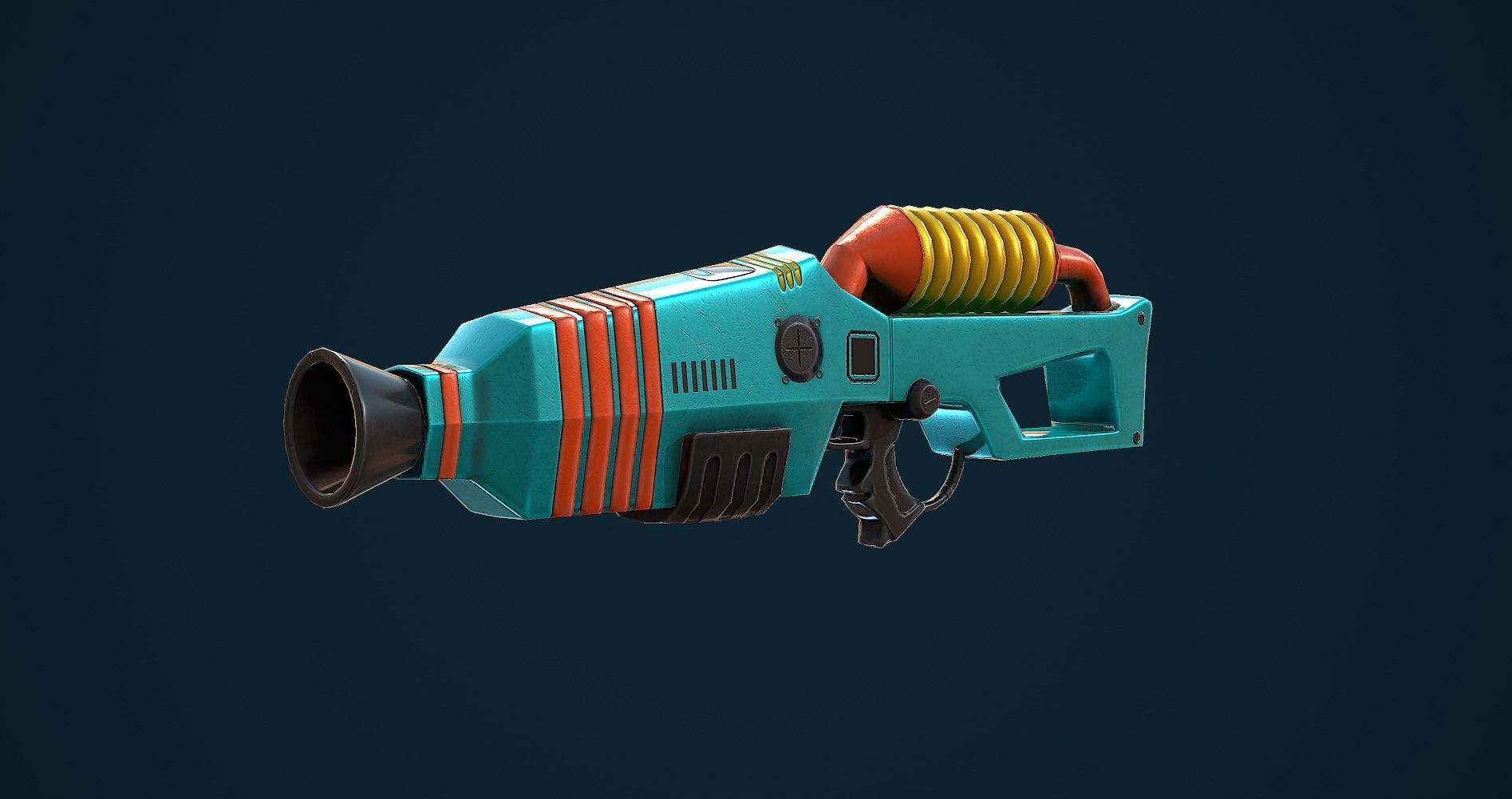 Gun Electro VR Unity PKG Low-poly 3D model_2