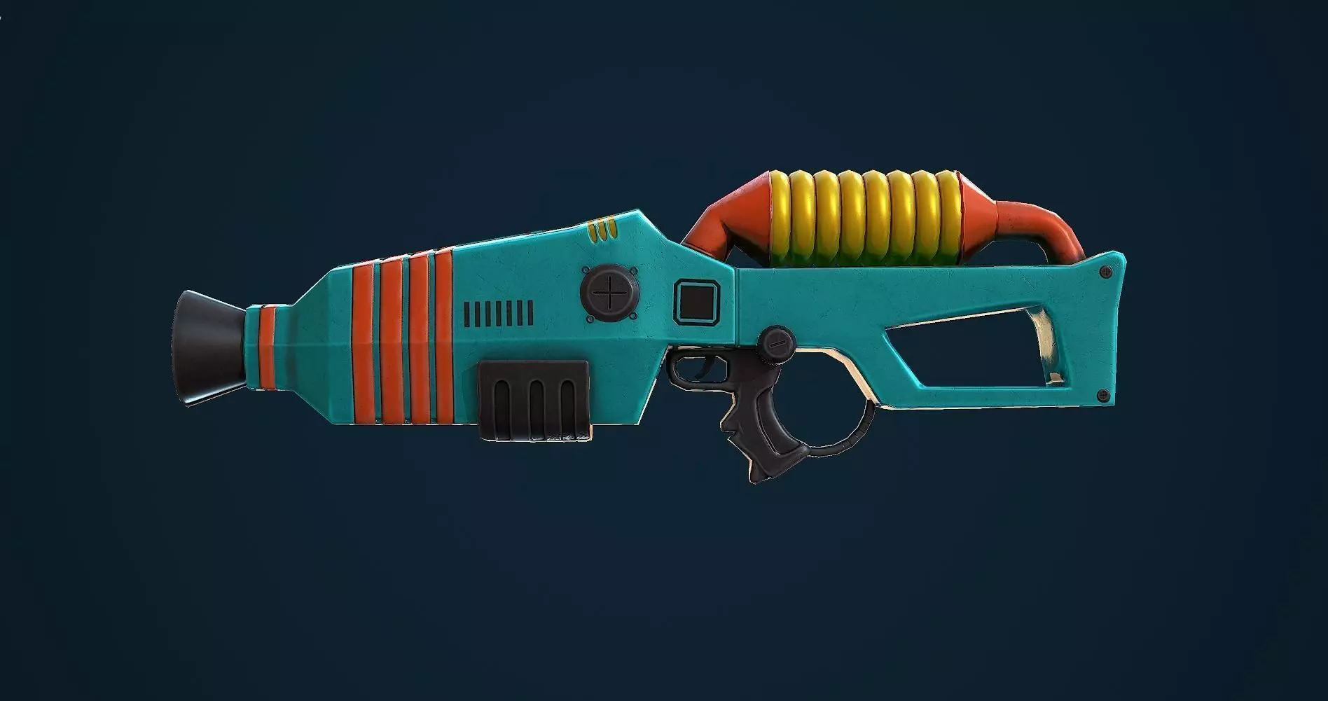 Gun Electro VR Unity PKG Low-poly 3D model_0