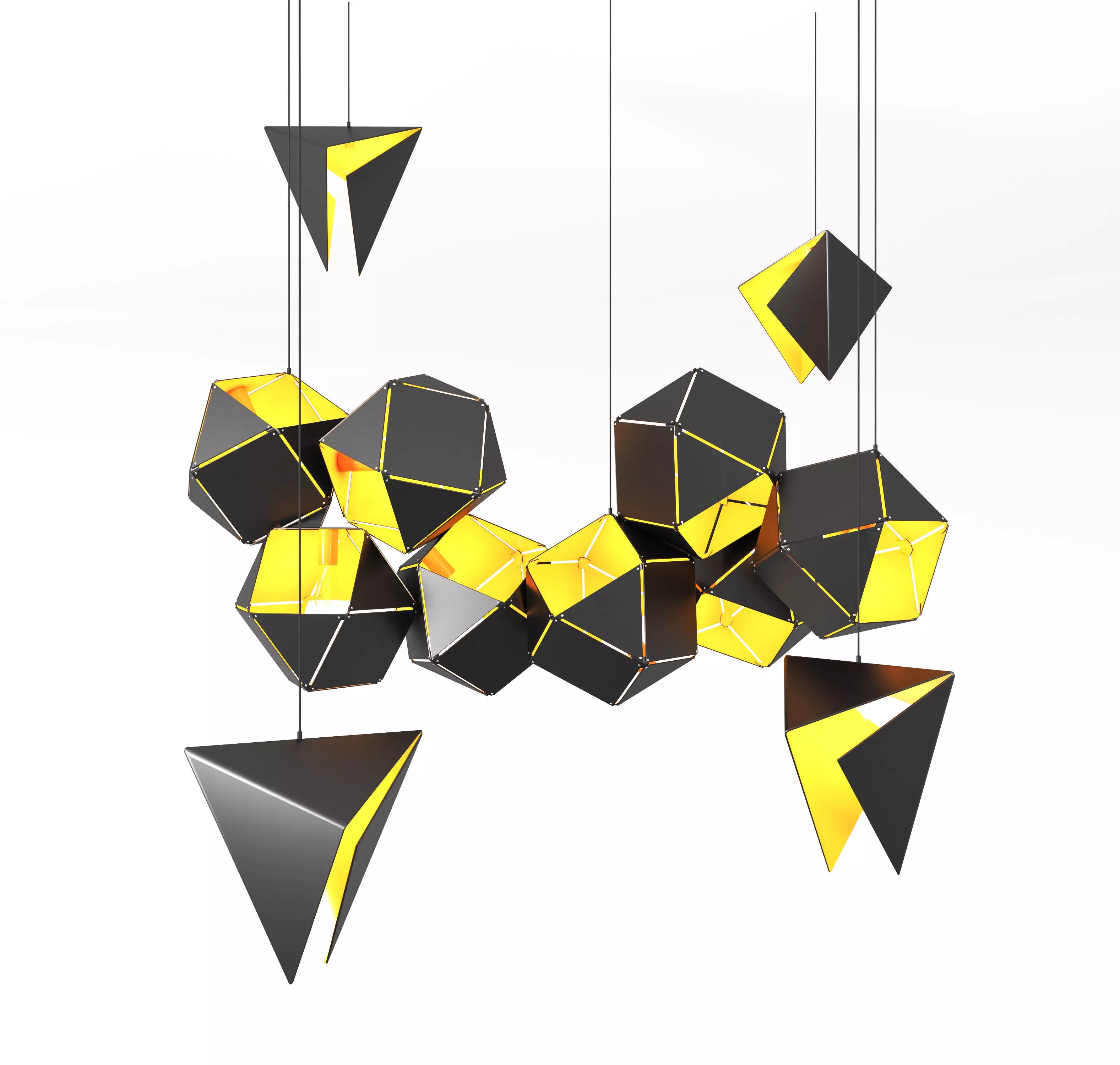 Welles Long Chandelier 3D model_0