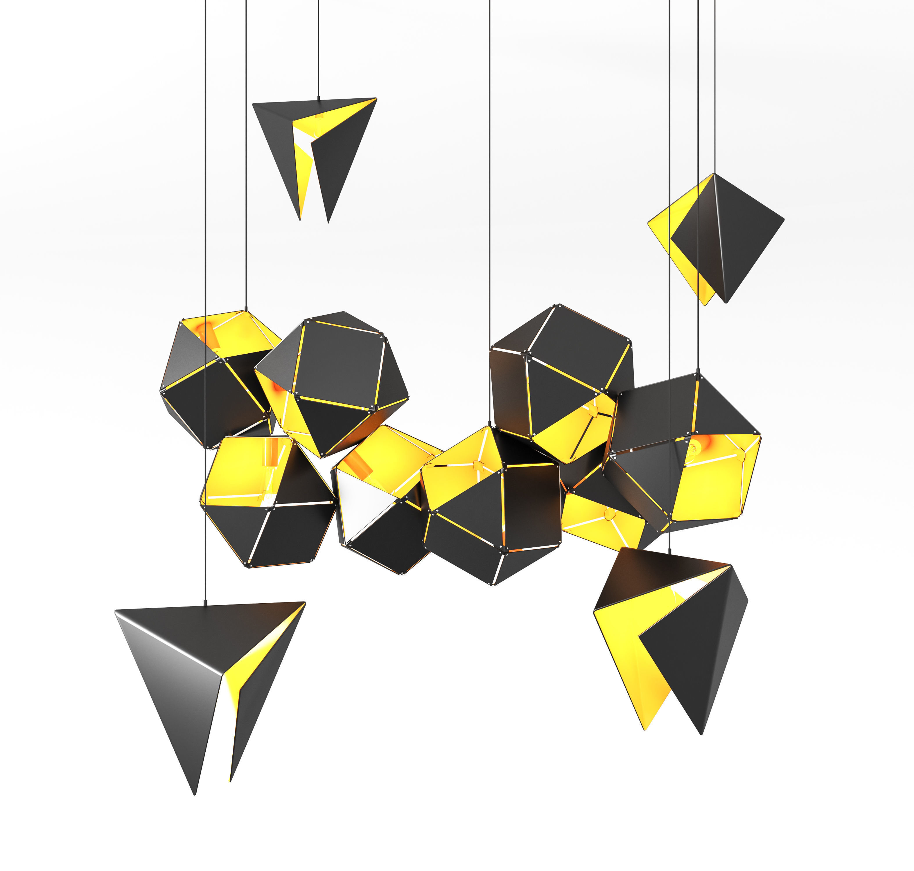 Welles Long Chandelier 3D model_1