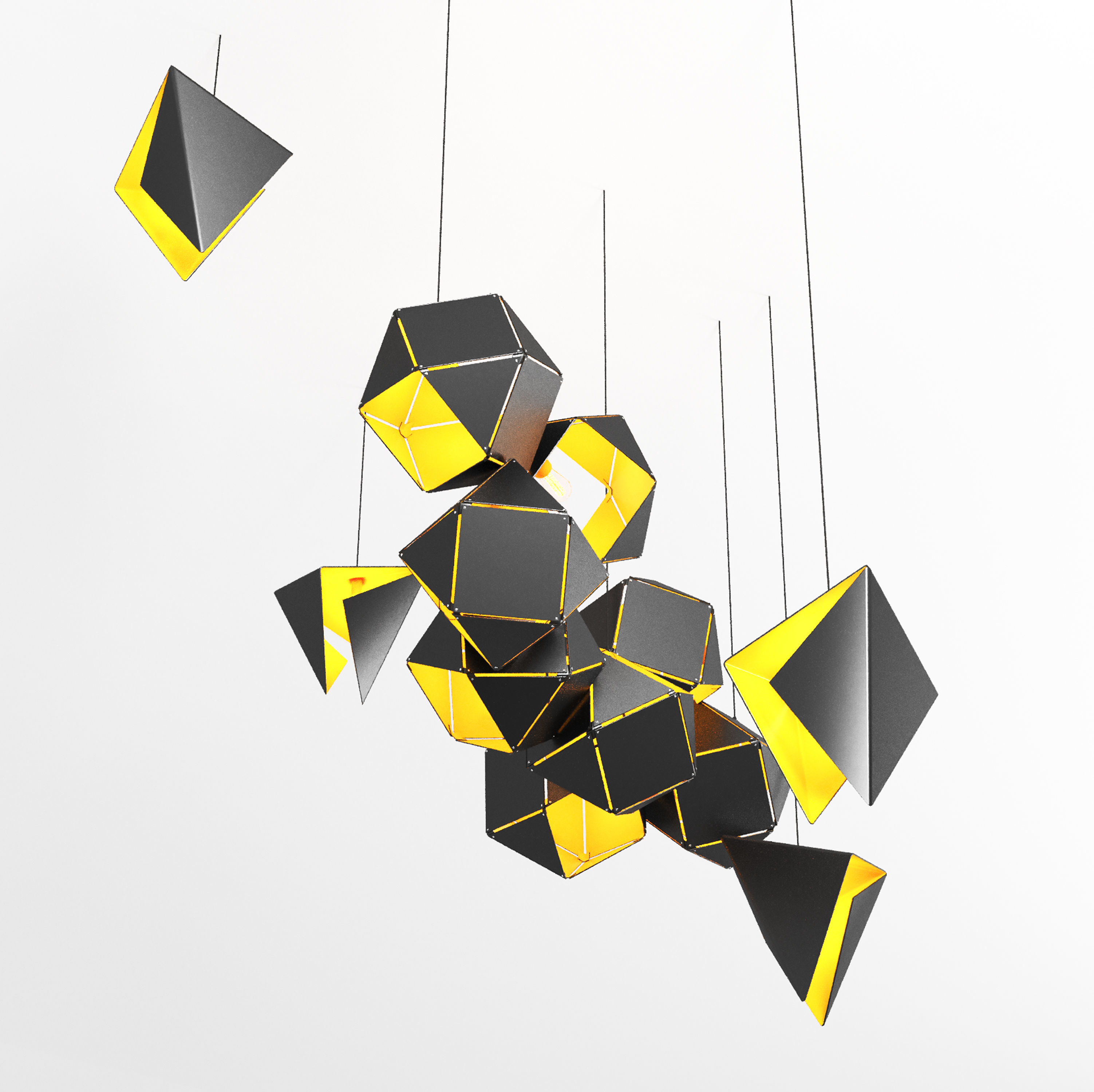 Welles Long Chandelier 3D model_2