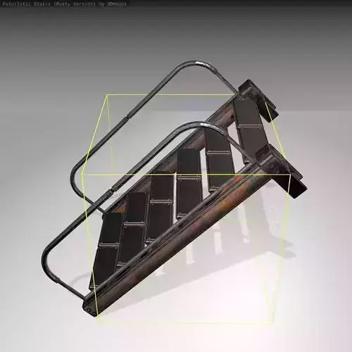 Futuristic Stairs - 18 - Rusty Textures