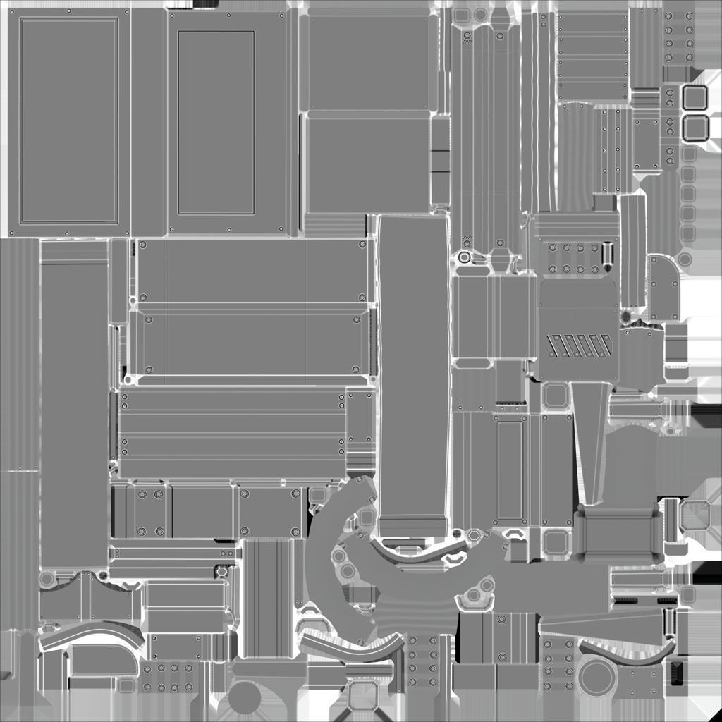 Futuristic Stairs - 19 - Rusty Textures Low-poly 3D model_28