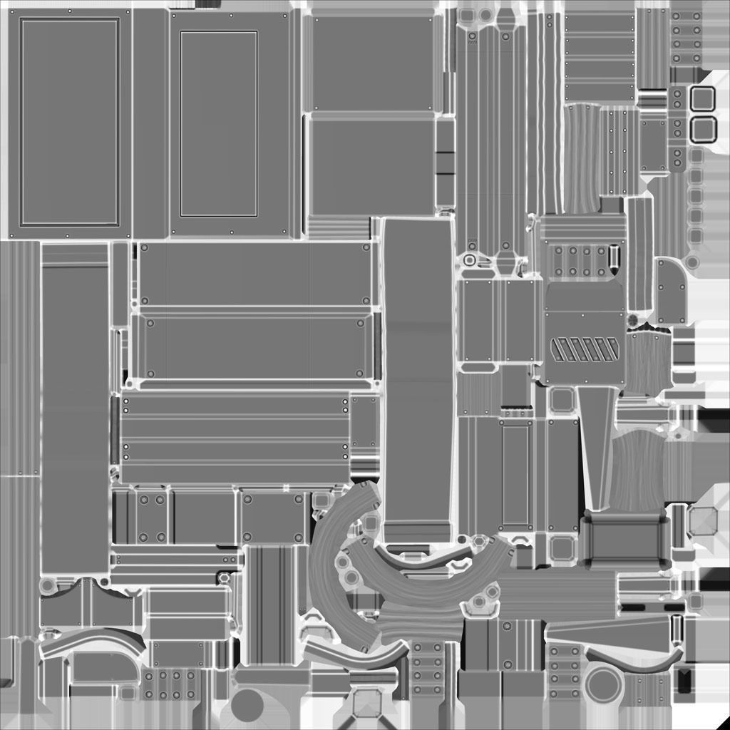 Futuristic Stairs - 19 - Rusty Textures Low-poly 3D model_26