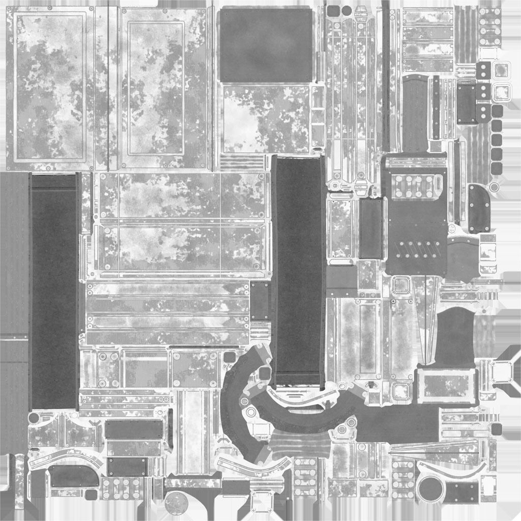 Futuristic Stairs - 19 - Rusty Textures Low-poly 3D model_39