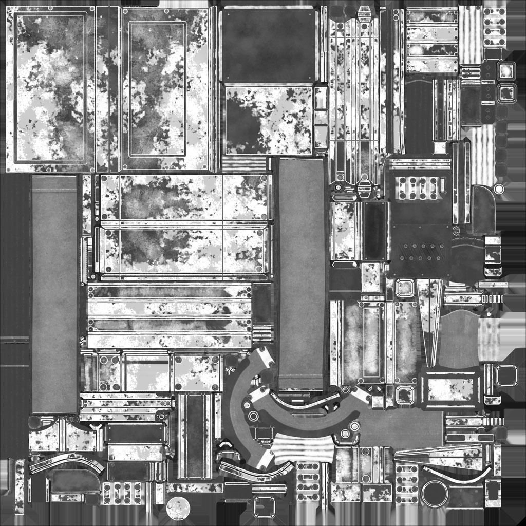 Futuristic Stairs - 19 - Rusty Textures Low-poly 3D model_35