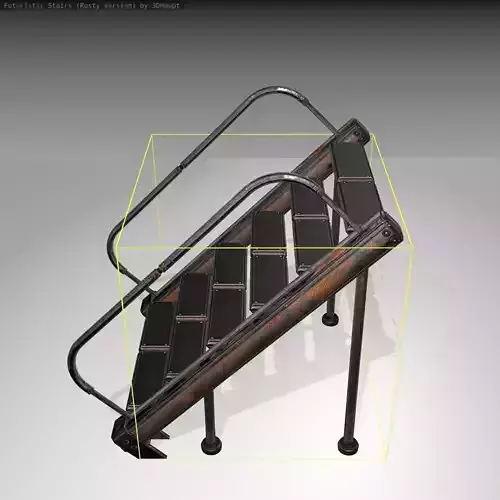 Futuristic Stairs - 20 - Rusty Textures
