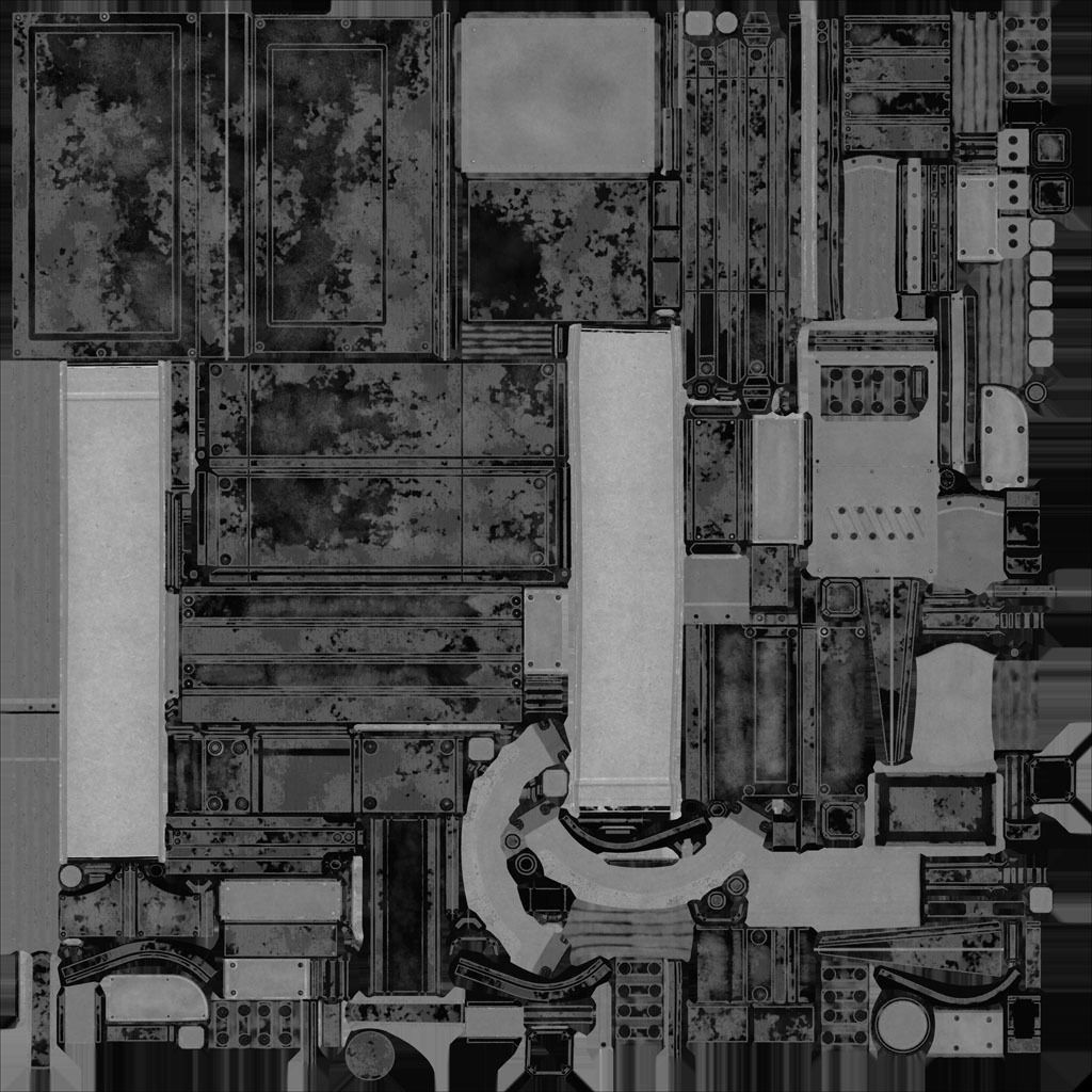 Futuristic Stairs - 21 - Rusty Textures Low-poly 3D model_29